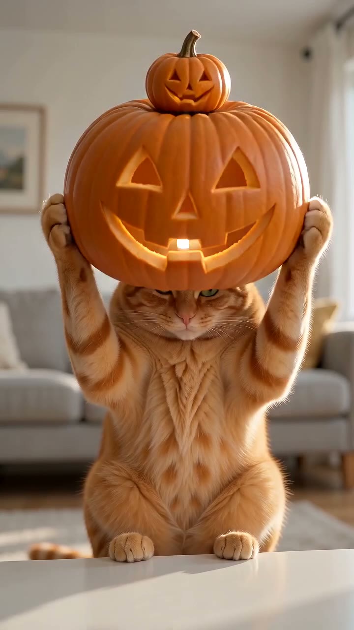 AI Pumpkin Head Photoshoot